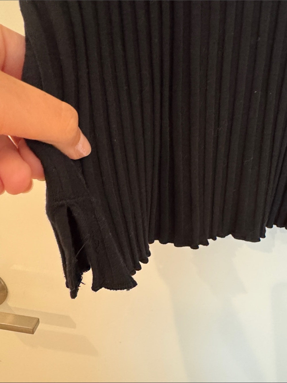 NEW a new day Black Ribbed Sleeveless Mock Neck Tank - Picture 7 of 7